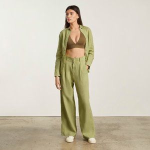 Everlane Way High Linen Pant Size 2